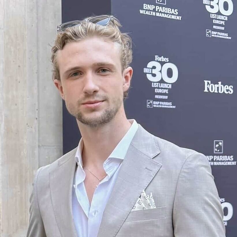 Thomas Vagalis at the Forbes 30 Under 30 Europe list launch in Paris
